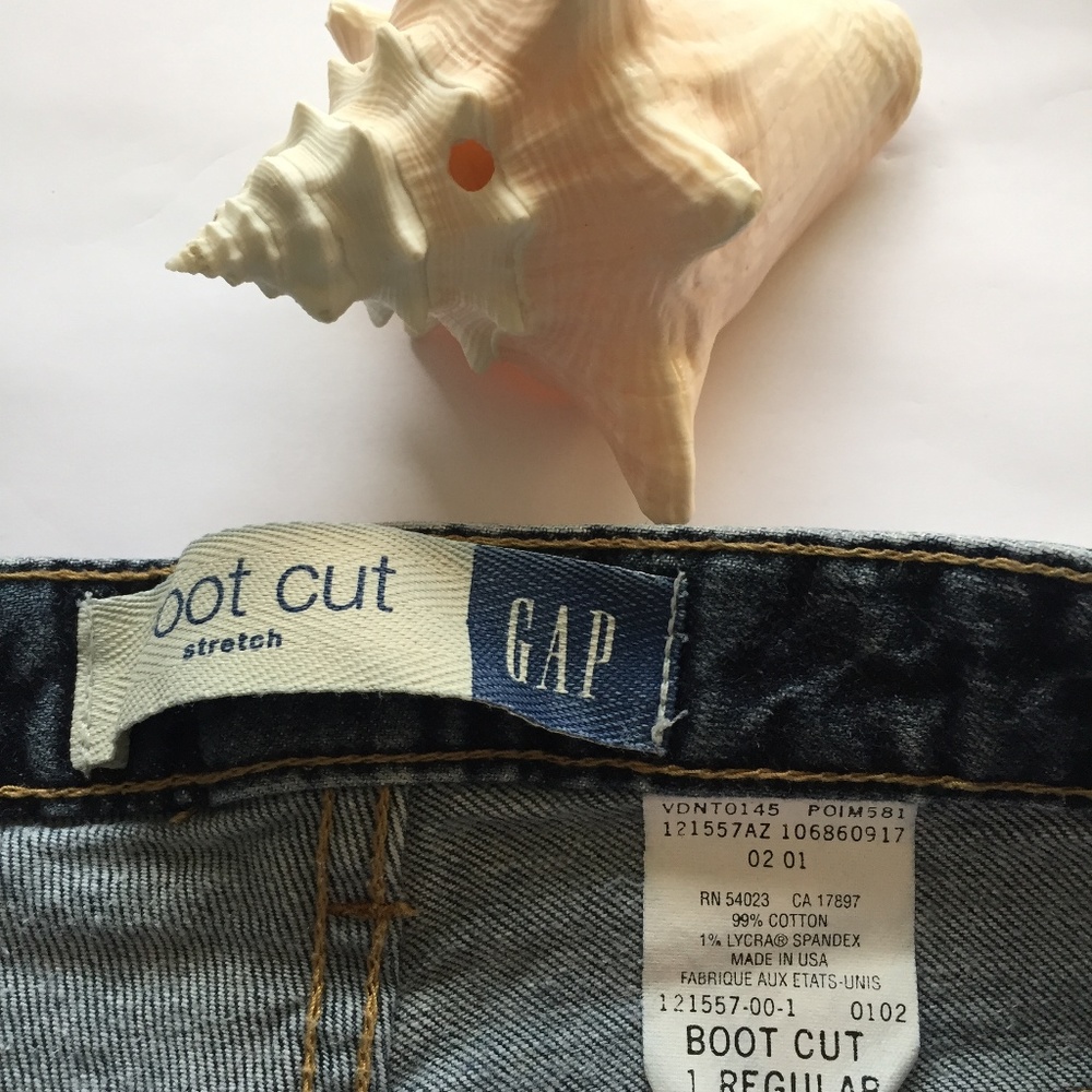 Gap Boot Cut Stretch Jeans Size 1 Classic Style Blue Pockets Mid Rise - Picture 3 of 8